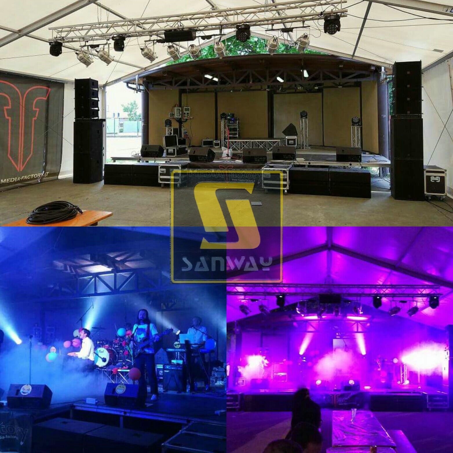 Sanway VR10&S30 line array in Italy.jpg Sanway VR10 & S30 Dòng ở Ý.jpg