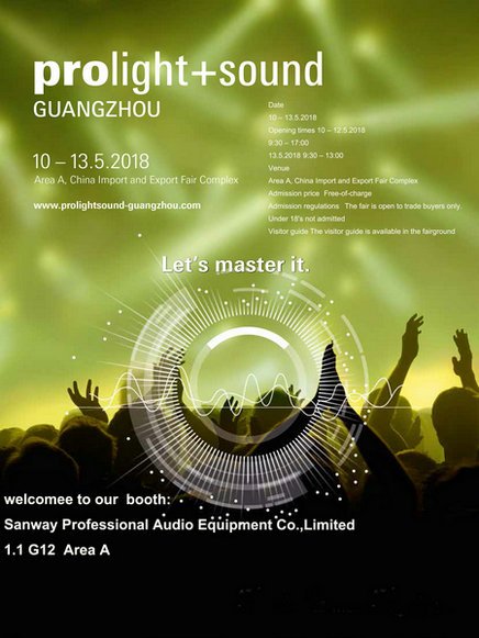 Prolight+Sound Quảng Châu 2018 10-13 tháng 5