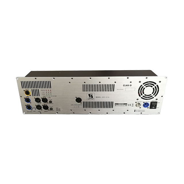 D3-215 1800W + 1800W + 900W Bộ khuếch đại tấm DSP kỹ thuật số với Ethernet