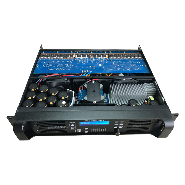 Bộ khuếch đại công suất mạng DSP âm thanh nổi D14 7000W với chức năng Wifi