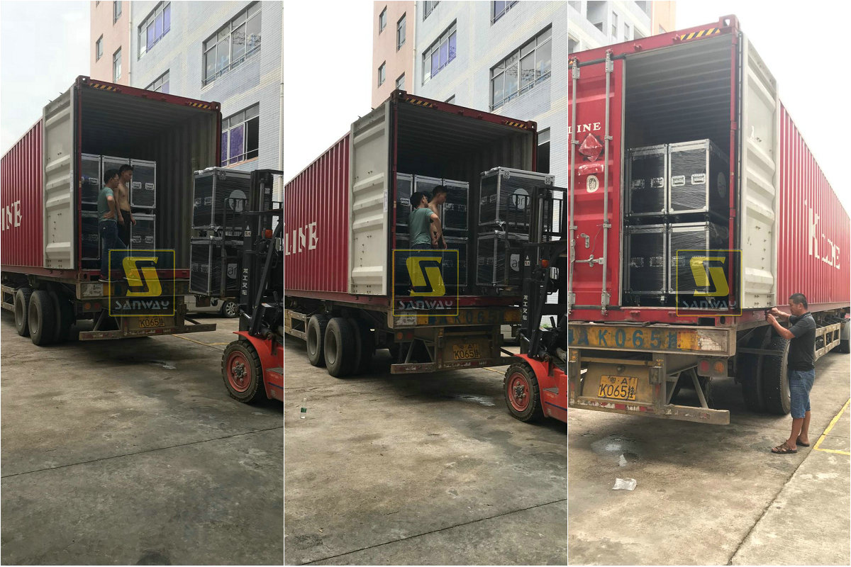 Loa siêu trầm WS218X LES1500S Màn hình và bộ khuếch đại FP Series đã được chuyển đến Châu Âu