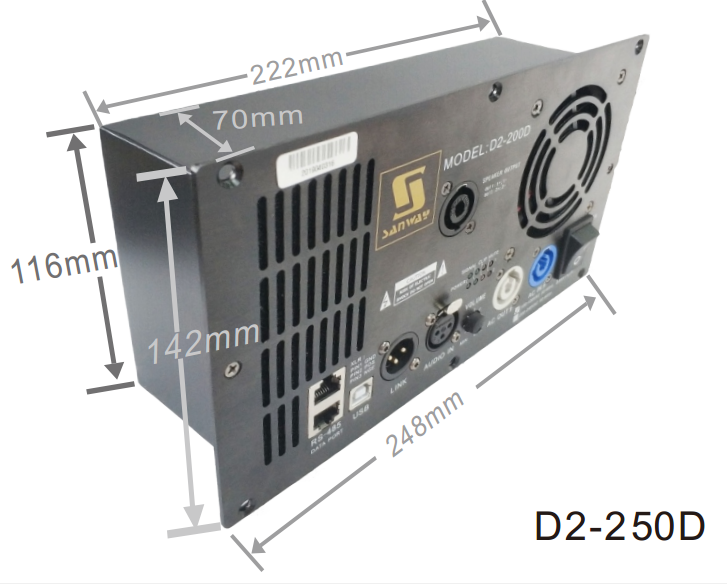 D2-250D Tấm amp