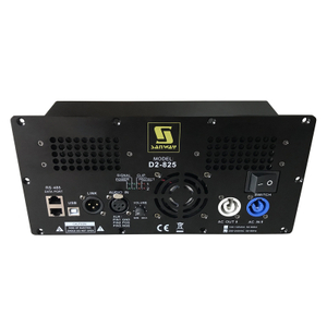 D2-825 800W 250W 2CH DSP Active Plate Amplifier cho loa Bi-amp