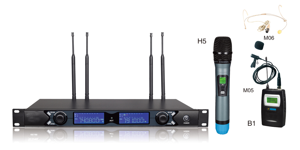 S20 Kênh kép UHF Micrô không dây