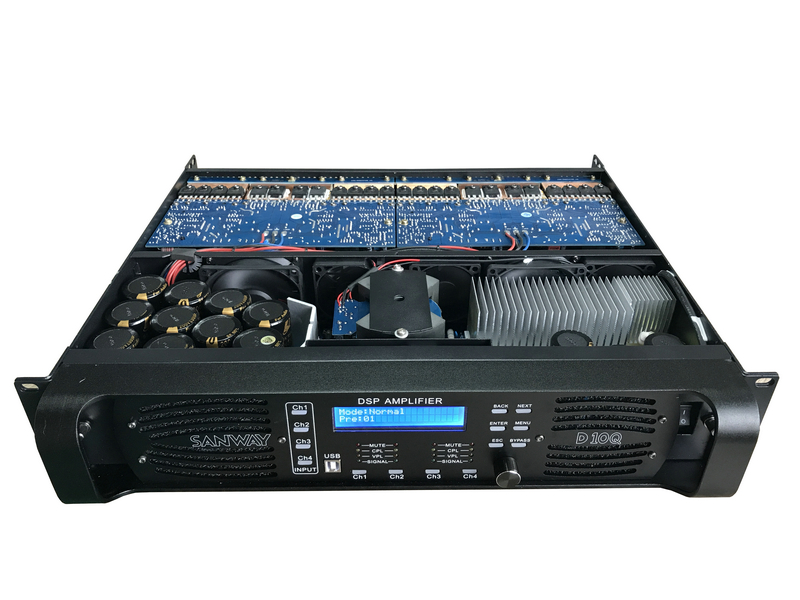 Bộ khuếch đại công suất DSP kỹ thuật số D10Q với ETERNET