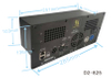 D2-825 800W 250W 2CH DSP Active Plate Amplifier cho loa Bi-amp