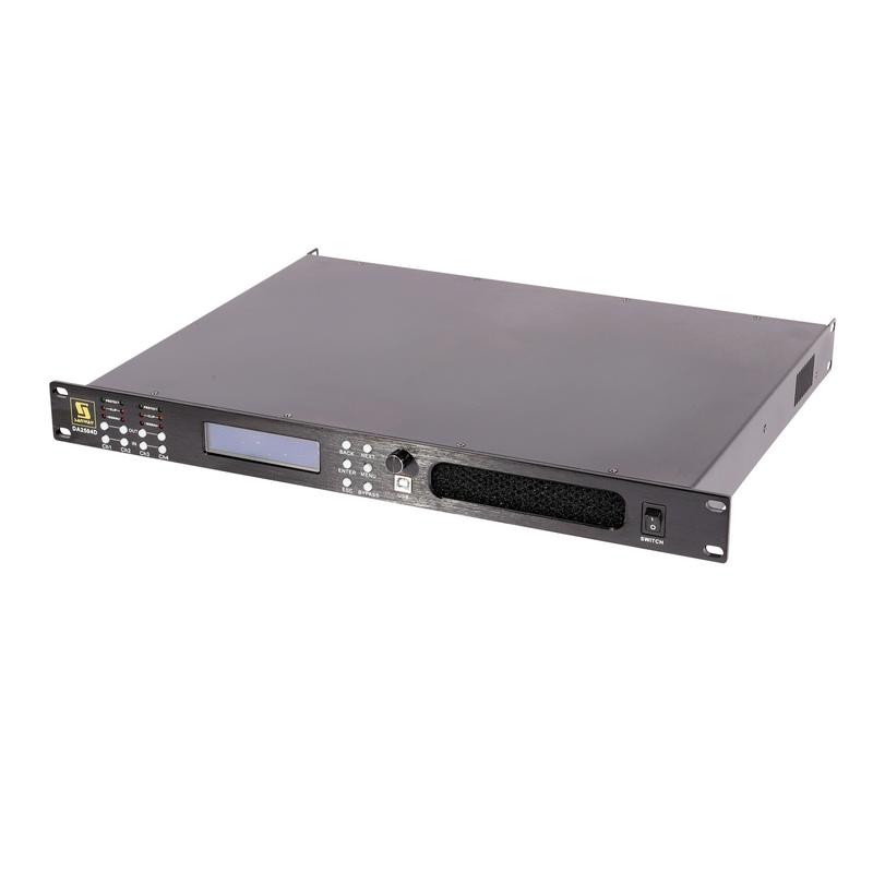 DA2504D 1U 4 Kênh loại D Bộ khuếch đại năng lượng DSP kỹ thuật số cho rạp hát tại nhà