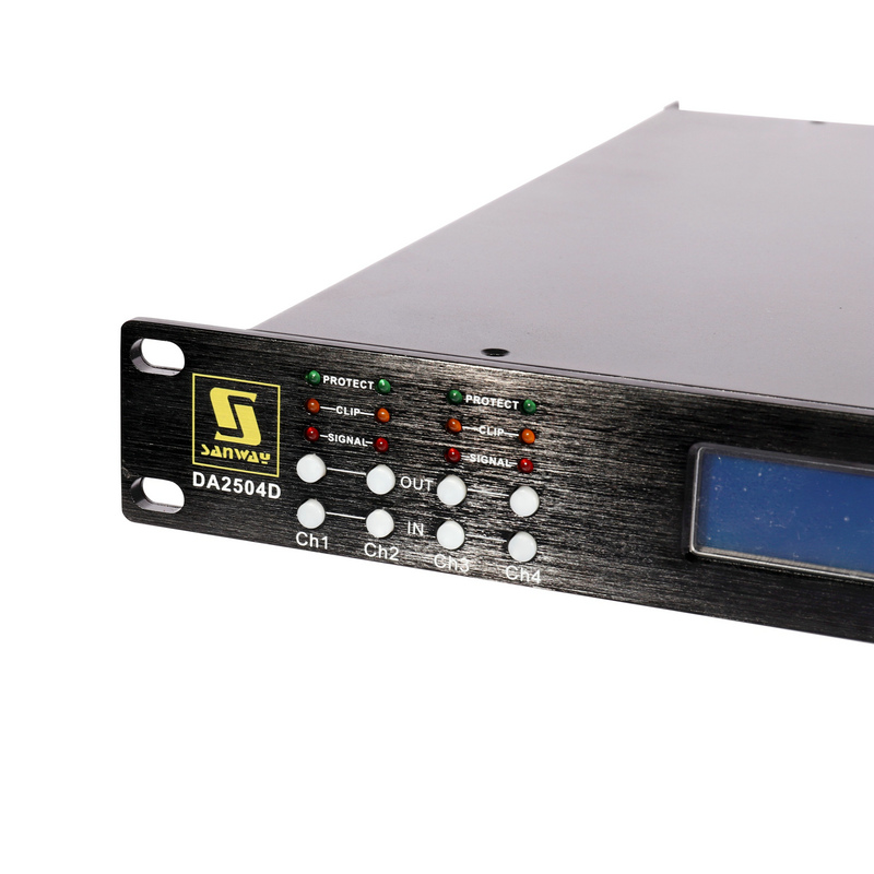 DA2504D 1U 4 Kênh loại D Bộ khuếch đại năng lượng DSP kỹ thuật số cho rạp hát tại nhà