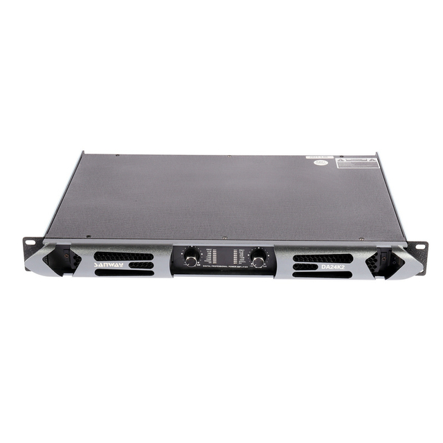 DA24K2 12600W 2 Kênh 1U Lớp D P PA Bộ khuếch đại loa siêu trầm PA