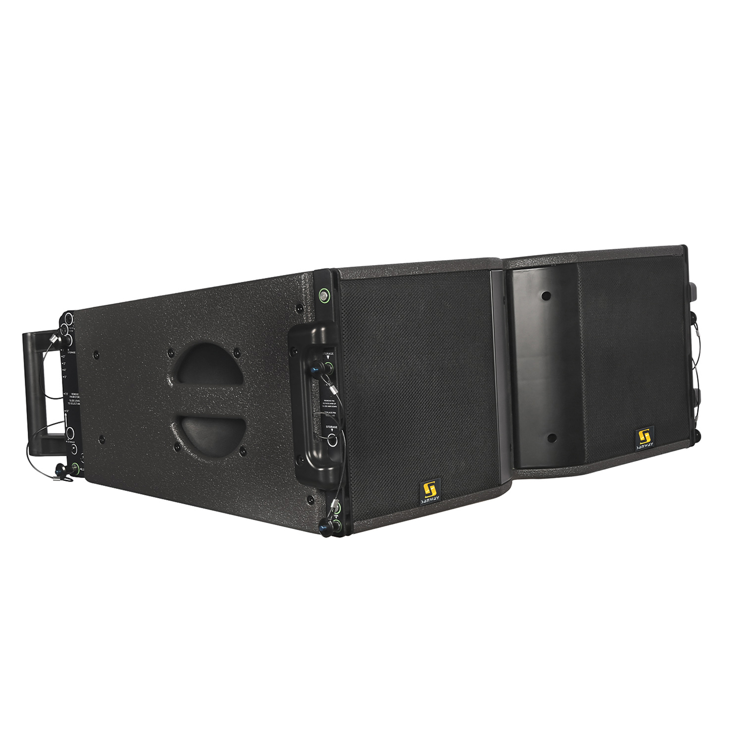 KARA10 Hệ thống Line Array tự cấp nguồn 2 chiều 10 inch kép cho buổi biểu diễn trực tiếp ngoài trời