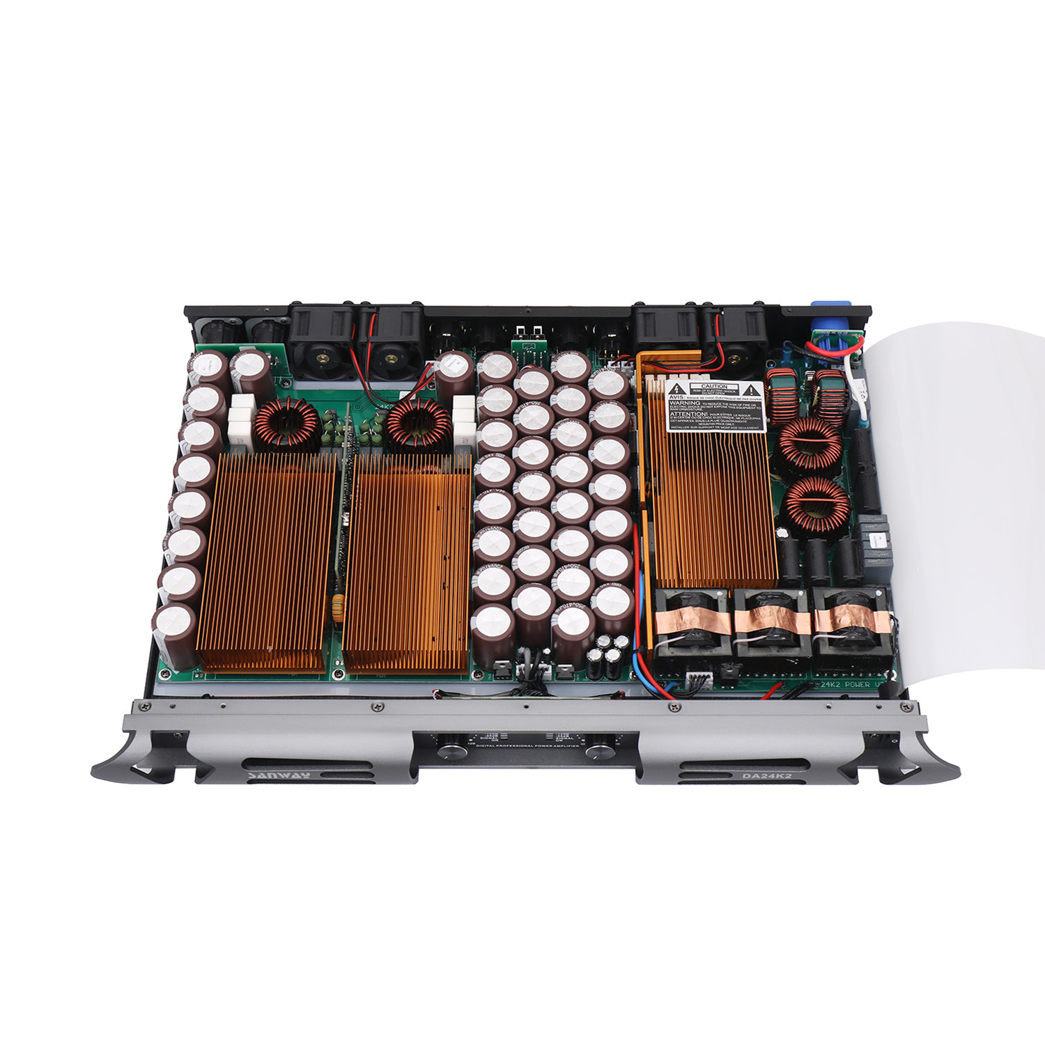 DA24K2 12600W 2 Kênh 1U Lớp D P PA Bộ khuếch đại loa siêu trầm PA