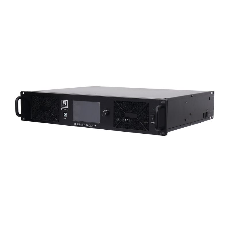 DT10KQ Professional 4 Channel 10000W DSP FIR Power Actifer với Dante