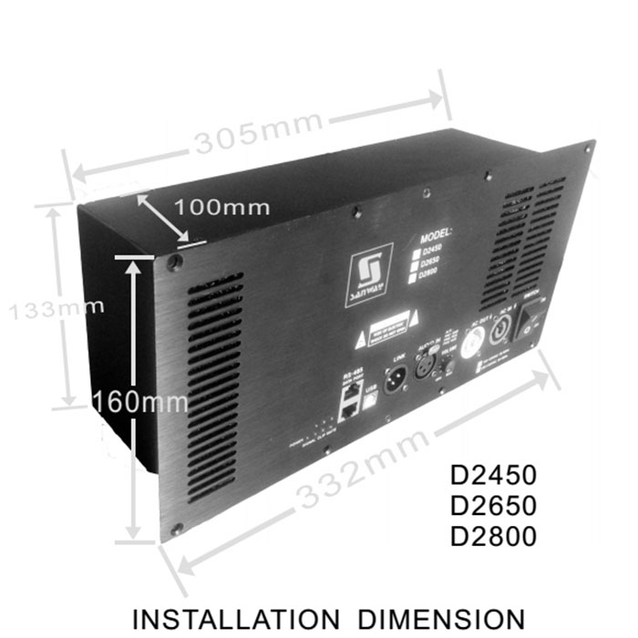 D2800 2CH DSP Mô-đun khuếch đại được hỗ trợ tích hợp